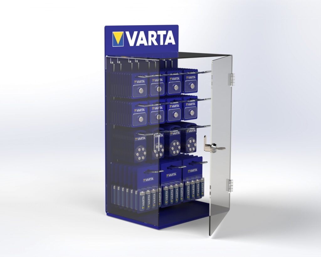 Regaldisplay - abschließbar