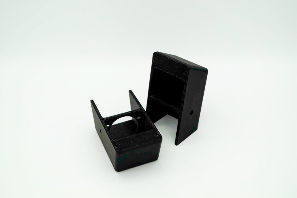 3D gedrucktes Gehäuse eines Elektronikbauteiles.