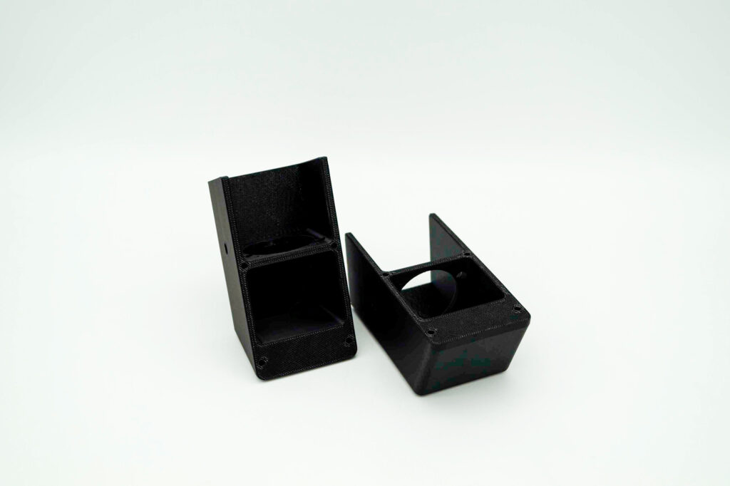 3D gedrucktes Gehäuse eines Elektronikbauteiles.